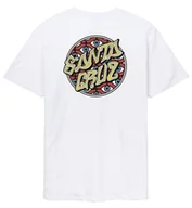 Koszulki męskie - t-shirt SANTA CRUZ Salba Eyes Dot T-Shirt White - miniaturka - grafika 1