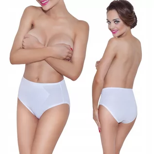 Majtki damskie - figi modelujące Mitex Ona białe , bawełna , XL - grafika 1