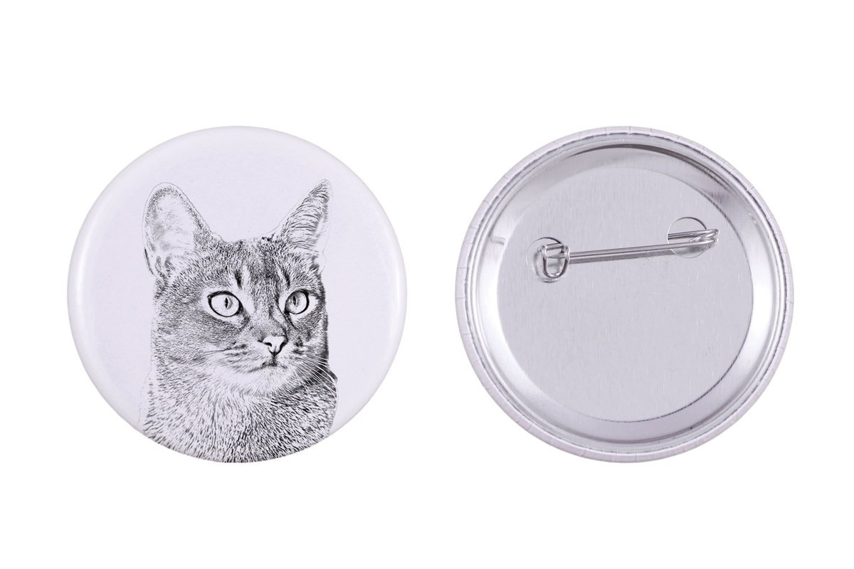 Abisyński - ozdoba plecaka, personalizowana przypinka, idealny gadżet dla miłośników zwierząt marki Art-Dog