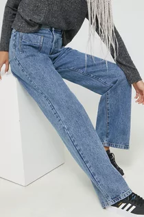 Spodnie damskie - Noisy May jeansy bawełniane Drew damskie high waist - grafika 1