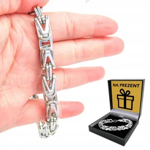 BRANSOLETA Srebrna Męska SREBRO pr. 925 Królewski Bizantyjski 5mm/23cm - Bransolety męskie - miniaturka - grafika 1
