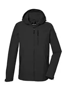 Kurtki męskie - G.I.G.A. DX Męska kurtka funkcyjna wodoszczelna/kurtka outdoorowa z odpinanym kapturem GS 58 MN JCKT, czarna, 4XL, 42721-000 - miniaturka - grafika 1
