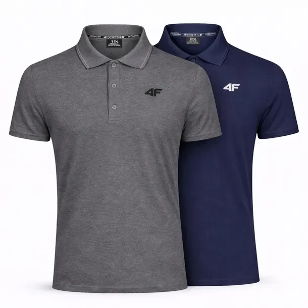 Koszulka Męska Polo 4f Komplet Sportowy Zestaw 2pak Xxl M0770 Ss26