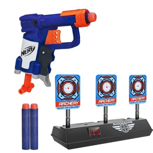 Wyrzutnia Nerf N-Strike Jolt A0707 + Elektroniczna Tarcza 3 cele - Zabawki militarne - miniaturka - grafika 1