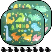 Akcesoria do fotelików - 2x Osłona przeciwsłoneczna samochodowa UV przyssawki, dla dzieci 44x35 cm - miniaturka - grafika 1