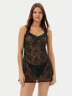 Bielizna nocna - Dorina Halka FXDS0010LA176 Czarny Regular Fit - miniaturka - grafika 1