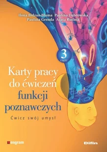 Karty pracy do ćwiczeń funkcji poznawczych cz.3 - Pedagogika i dydaktyka - miniaturka - grafika 1