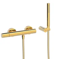 Baterie wannowe i prysznicowe - Bateria prysznicowa natynkowa Tres Study złoty połysk 26116701OR - miniaturka - grafika 1