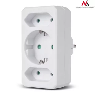 Maclean Gniazdko Prądowe Potrójne Energy MCE211 - Gniazdka elektryczne - miniaturka - grafika 2