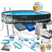 Baseny ogrodowe - Basen stelażowy do ogrodu Intex Ultra XTR Frame Pools 610 x 122 cm zestaw 20w1 - miniaturka - grafika 1
