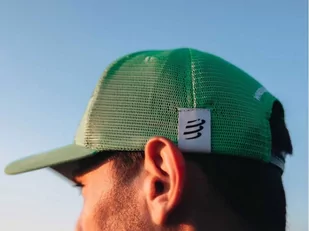 COMPRESSPORT Czapka lifestyle TRUCKER CAP summer green - Czapki i chusty sportowe męskie - miniaturka - grafika 4