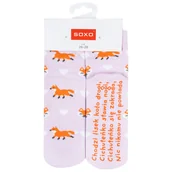 Skarpetki dla dzieci - Skarpetki dziecięce SOXO z napisami zabawne - 26–28 - miniaturka - grafika 1