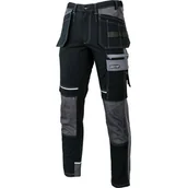 Odzież robocza - LAHTI PRO Spodnie Czarno-Szare ze Wzmocnieniami M L4052002 27756 - miniaturka - grafika 1