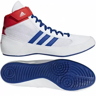 Buty Zapaśnicze Bokserskie Adidas Havoc II Białe - Kimona, stroje i obuwie - miniaturka - grafika 1