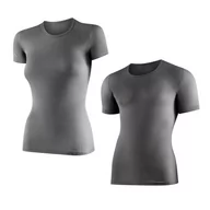 Koszulki sportowe męskie - Koszulka termoaktywna unisex Brubeck SS10540 szary - miniaturka - grafika 1