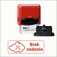 Pieczątki - Pieczątka BRAK ZADANIA dla nauczycieli, szkoła, oceny, Colop Compact 20 - miniaturka - grafika 1