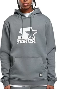 STARTER BLACK LABEL Męska bluza z kapturem z klasycznym nadrukiem logo i naszywką, bluza z kapturem i kieszenią na brzuchu, 8 kolorów, rozmiary od XS do XXL, Heavymetal, XL - Bluzy męskie - miniaturka - grafika 1