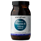 Witaminy i minerały - Viridian Witamina E 330mg 400iu 90 kapsułek - miniaturka - grafika 1