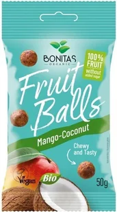 Kulki owocowe z mango i kokosa BIO 50 g - Bombonierki i czekoladki - miniaturka - grafika 1