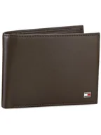 Portfele - Tommy Hilfiger Duży Portfel Męski Eton Cc Flap And Coin Pocket AM0AM00652/83362 Brązowy - miniaturka - grafika 1