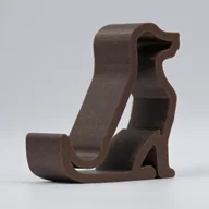 Pozostałe akcesoria do telefonów - Wyjątkowy stojak na telefon lub ozdoba na półkę PIES - Błyszczący Brązowy - miniaturka - grafika 1