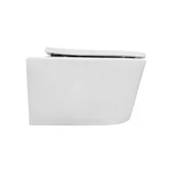 Miski WC - Domino Miska WC Missi OV wirowa z deską wolnoopadająca 36x49x36 - miniaturka - grafika 1