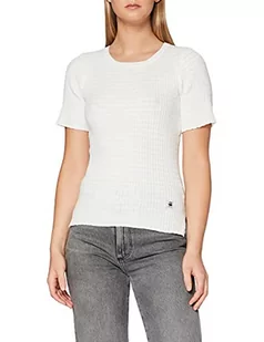 G-STAR RAW Sweter damski srebrny okrągły dekolt, beżowy (Milk 111), XL - Swetry damskie - miniaturka - grafika 1