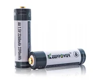 Akumulatory ogólnego zastosowania - KP ICR14500-226PCM 2260mAh Li-ION m-USB - miniaturka - grafika 1