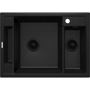 Deante Magnetic Zlewozmywak granitowy magnetyczny 1,5-komorowy bez ociekacza - nero ZRM_N503 ZRM N503 [16187988] - Zlewozmywaki - miniaturka - grafika 1