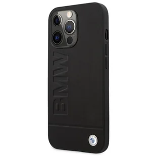 Etui BMW BMHMP14XSLLBK iPhone 14 Pro Max 6,7" czarny/black hardcase Signature Logo Imprint Magsafe - Etui i futerały do telefonów - miniaturka - grafika 1