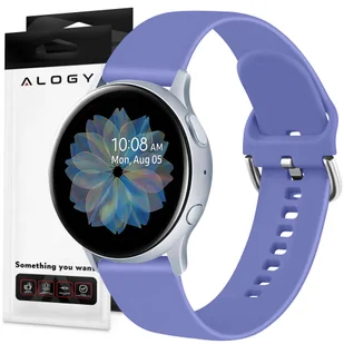 Pasek uniwersalny Alogy Strap z klamrą do smartwatcha 20mm Lavender - Akcesoria do smartwatchy - miniaturka - grafika 1