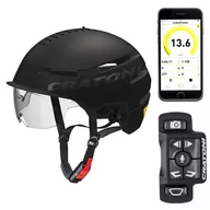 Kaski rowerowe - Cratoni Smartride Kask Pedelec, black matte S/M | 54-58cm 2020 Kaski miejskie i trekkingowe 2015049720 - miniaturka - grafika 1