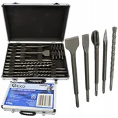 Wiertła - Geko Zestaw Dłut I Wierteł Bijaki Dłuta Wiertła Sds Plus 17Szt - miniaturka - grafika 1