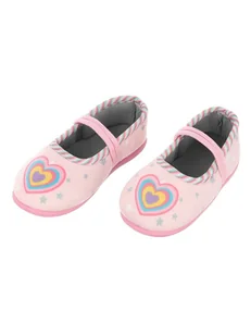 Dziewczęce kapcie dziecięce Serce różowe, Bbs Shoes - Buty dla dziewczynek - miniaturka - grafika 1