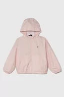Kurtki i płaszcze dla dziewczynek - Tommy Hilfiger kurtka dziecięca kolor różowy - miniaturka - grafika 1