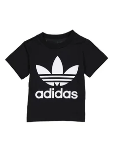 adidas Koszulka "Trefoil" w kolorze czarnym - Kaftaniki dla niemowląt - miniaturka - grafika 1