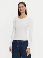 Bluzki damskie - Gap Bluzka 542721-04 Biały Slim Fit - miniaturka - grafika 1