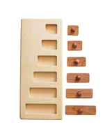 Układanki dla dzieci - WOODEN STORY Drewniana Układanka Puzzle Klocki Długie i Krótkie - miniaturka - grafika 1