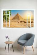 Naklejki na ścianę - Naklejka Okno 3D: Egipska Piramida - miniaturka - grafika 1