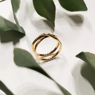 Pierścionek GlamArt, mosiądz, X - Pierścionki - miniaturka - grafika 1