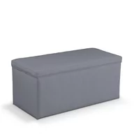 Pufy i podnóżki - Dekoria.pl Dekoria.pl Skrzynia tapicerowana Slade Grey szary) 120 × 40 × 40 cm Cotton Panama 526-702-07 - miniaturka - grafika 1