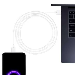 Kabel Xiaomi oryginalny USB - USB-C typ C mocny szybki 120W PD 6A 1M przewód Biały - Kable - miniaturka - grafika 11