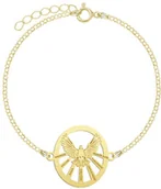 Biżuteria religijna - Złota Bransoletka na Bierzmowanie Duch Święty Łańcuszek Srebro 925 Prezent - miniaturka - grafika 1