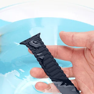Dux Ducis Strap (Armor Version) pasek Apple Watch Ultra, SE, 8, 7, 6, 5, 4, 3, 2, 1 (49, 45, 44, 42  mm) silikonowa magnetyczna opaska bransoleta niebieski - Akcesoria do smartwatchy - miniaturka - grafika 7