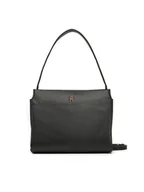 Torebki damskie - Tommy Hilfiger Torebka Th Legacy Med Satchel AW0AW17173 Czarny - miniaturka - grafika 1