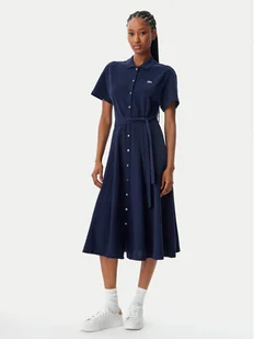 Lacoste Sukienka koszulowa EF9621 Granatowy Regular Fit - Sukienki - miniaturka - grafika 1
