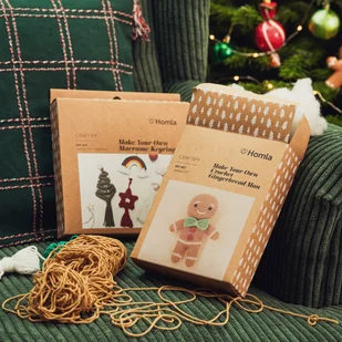 HOMLA CRAFTIFY Zestaw DIY ciastek do szydełkowania 15x20x5 cm - Zabawki kreatywne - miniaturka - grafika 1
