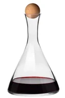 Karafki - Dekanter z drewnianym korkiem Wine Connoisseur 1000 ml - miniaturka - grafika 1