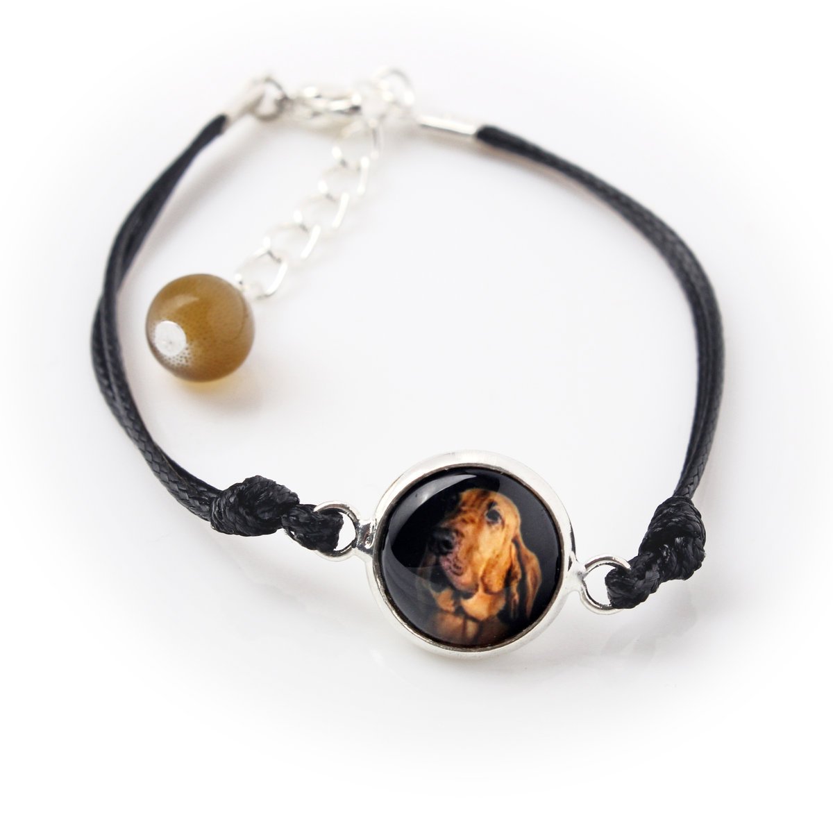 Bloodhound, Pies św. Huberta - bransoletka z twoim zdjęciem handmade, wyjątkowa biżuteria marki Art-Dog