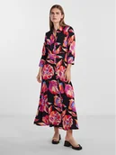 Sukienki - YAS Sukienka koszulowa Savanna 26022663 Kolorowy Loose Fit - miniaturka - grafika 1